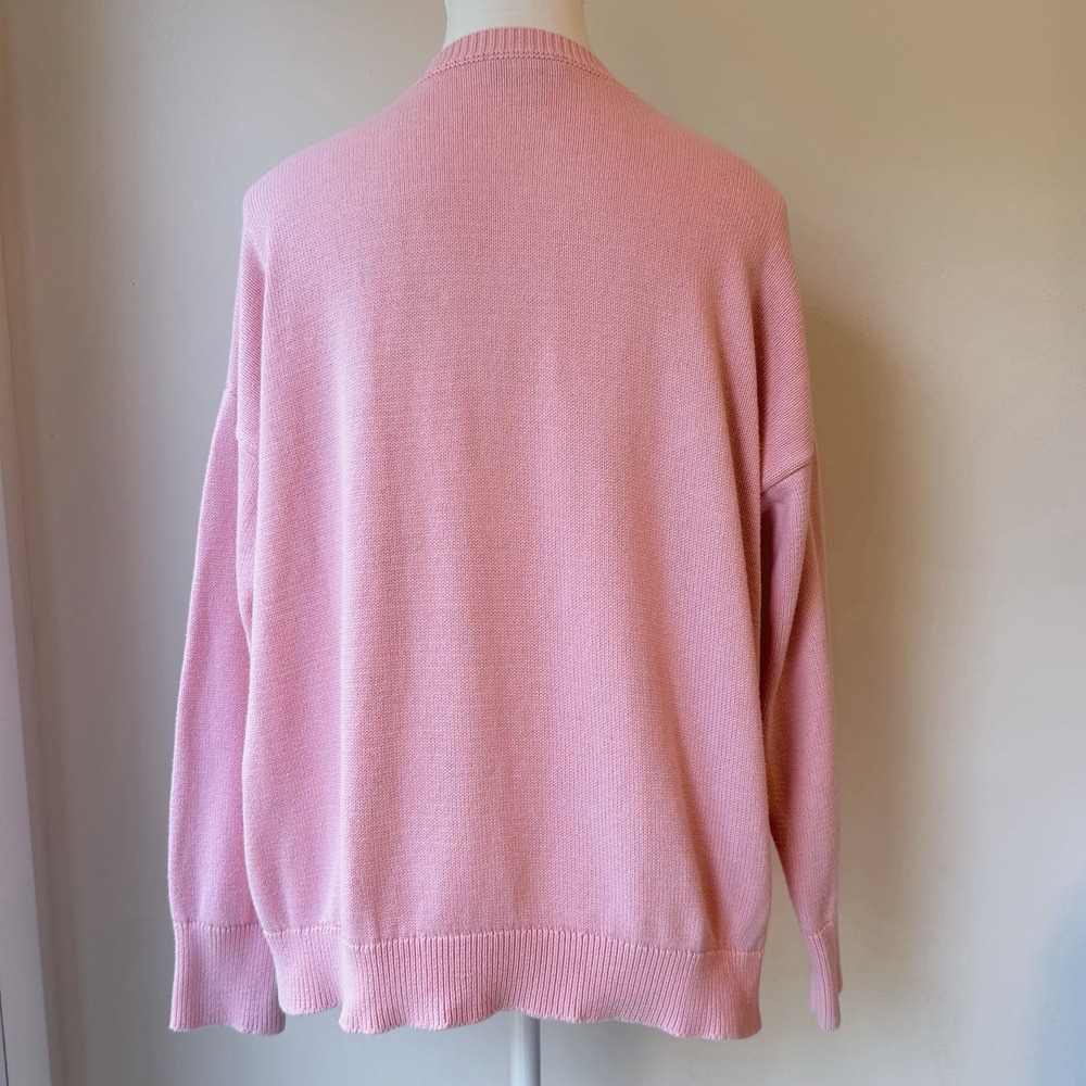 Vince Camuto Bunny Sweater Medium Pink Easter Holiday Costume - Picture 3 of 5